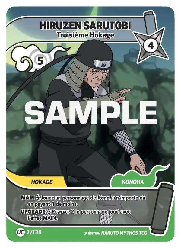 Hiruzen Sarutobi — Troisième Hokage (Naruto Mythos 002/130)