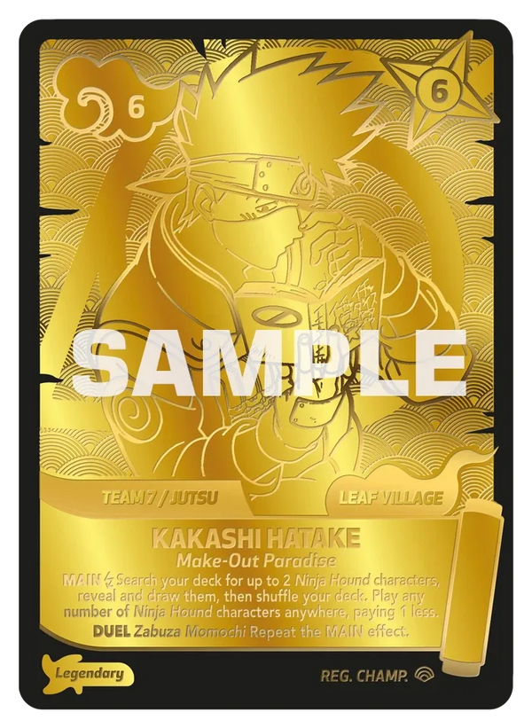Legendary - Kakashi Hatake - Le Paradis du Batifolage — Carte Naruto Mythos Shinobi Shiren - Set 2 Éd.1 003/000