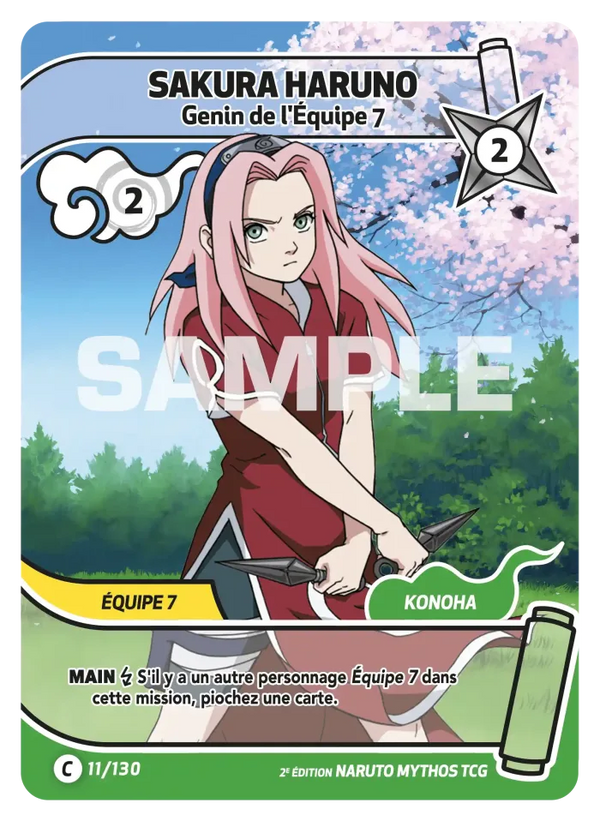 Sakura Haruno — Genin de l'Équipe 7 (Naruto Mythos 011/130)