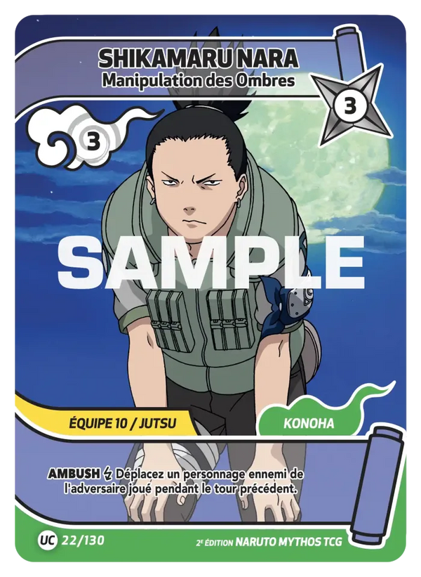 Shikamaru Nara — Manipulation des Ombres (Naruto Mythos 022/130)