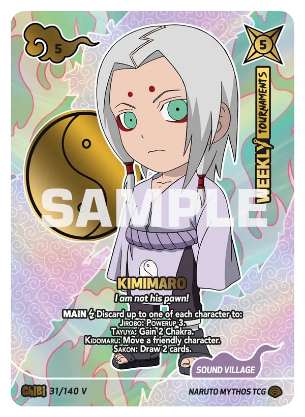 031/140 - Kimimaro - « Je ne suis pas son pion » — Carte Naruto Mythos Shinobi Shiren - Set 2 Éd.1 031/140