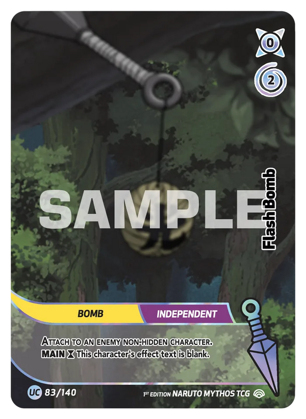 083/140 - Bombe Flash — Carte Naruto Mythos Shinobi Shiren - Set 2 Éd.1 083/140