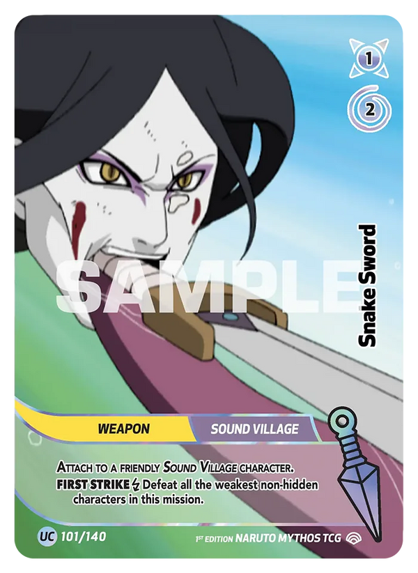 101/140 - Épée-Serpent — Carte Naruto Mythos Shinobi Shiren - Set 2 Éd.1 101/140