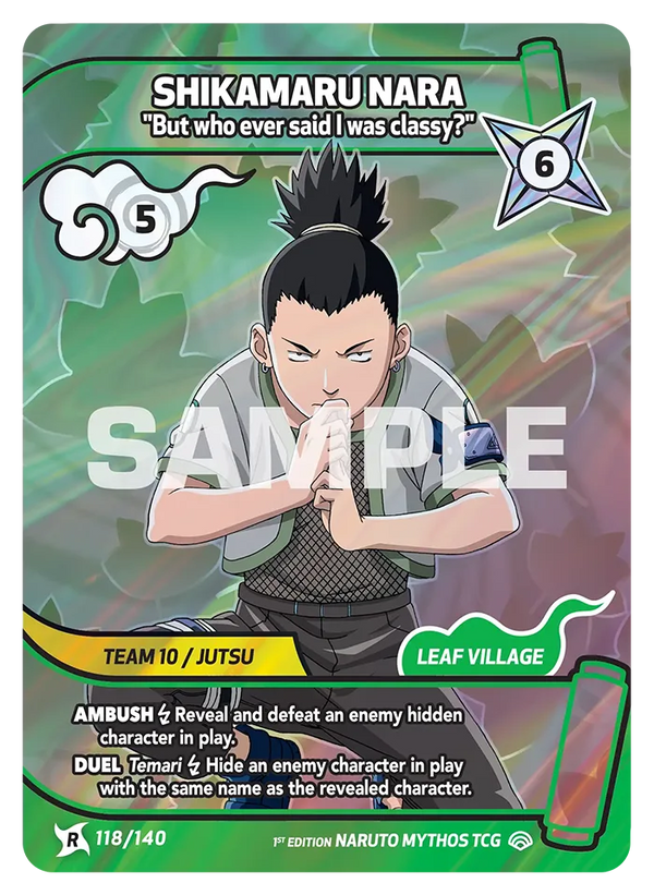Shikamaru Nara — « Mais qui a dit que j'avais de la classe ? » (Naruto Mythos 118/140)