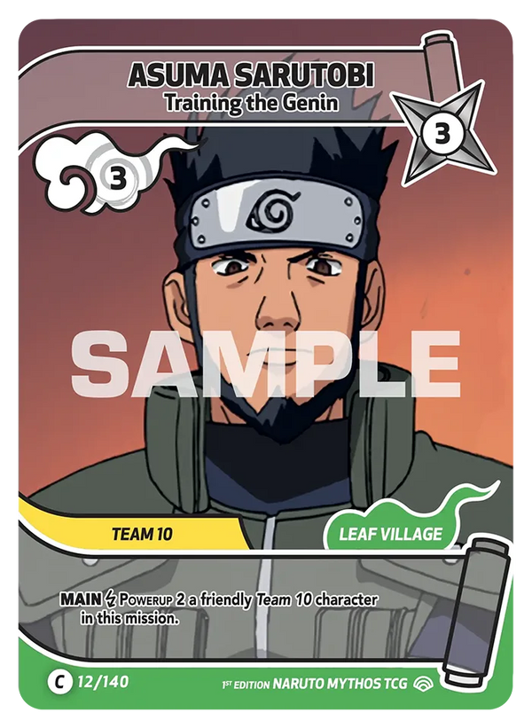 Asuma Sarutobi — L'Entraînement des Genin (Naruto Mythos 012/140)