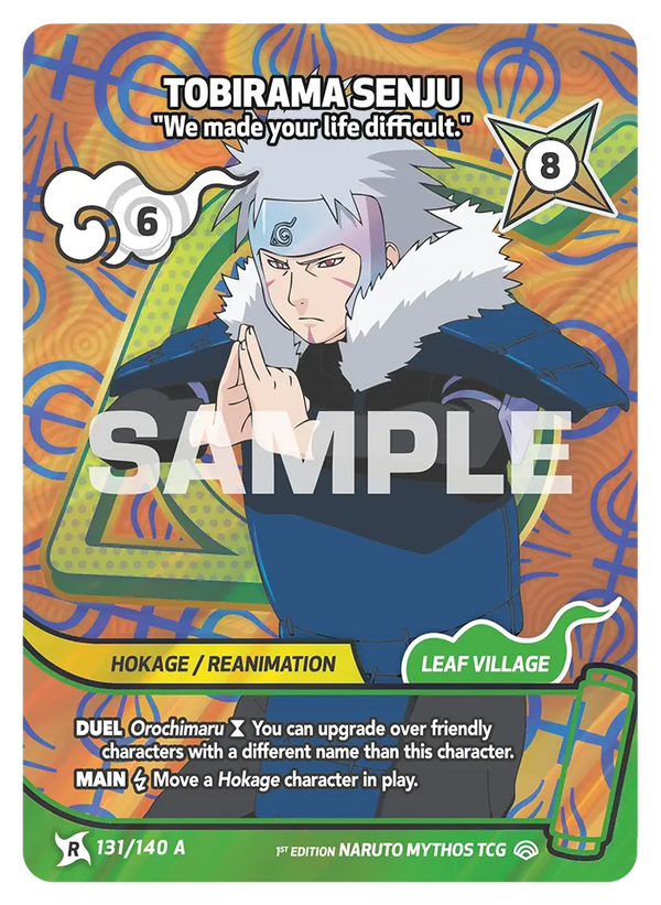 131/140 - Tobirama Senju - « Nous t'avons compliqué la vie. » — Carte Naruto Mythos Shinobi Shiren - Set 2 Éd.1 131/140