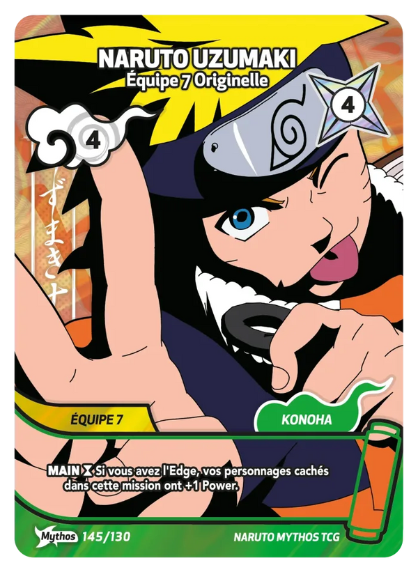 Naruto Uzumaki — Équipe 7 originelle (Naruto Mythos 145/130)