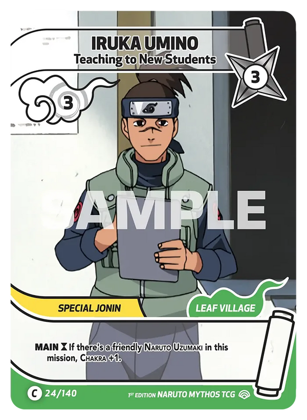 Iruka Umino — Enseigner aux Nouveaux Élèves (Naruto Mythos 024/140)