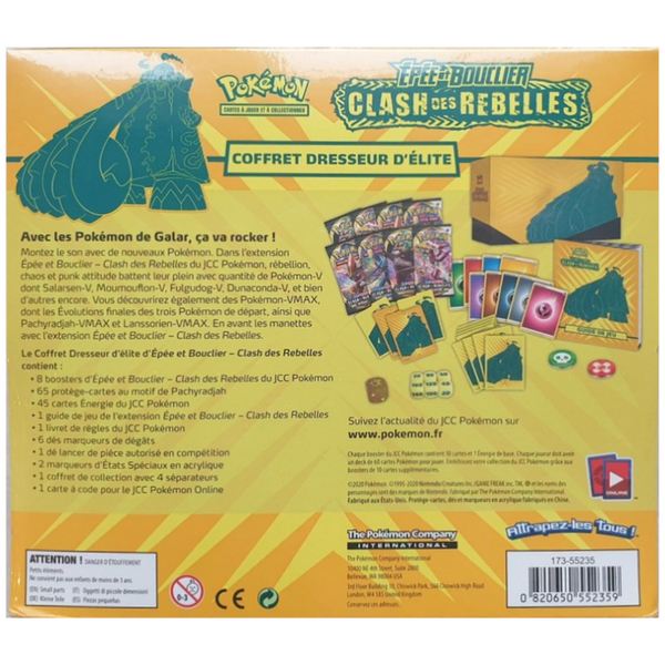ETB - Clash des Rebelles — Verso
