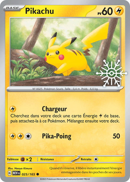 Pikachu 025/165 Calendrier des Fêtes 2025