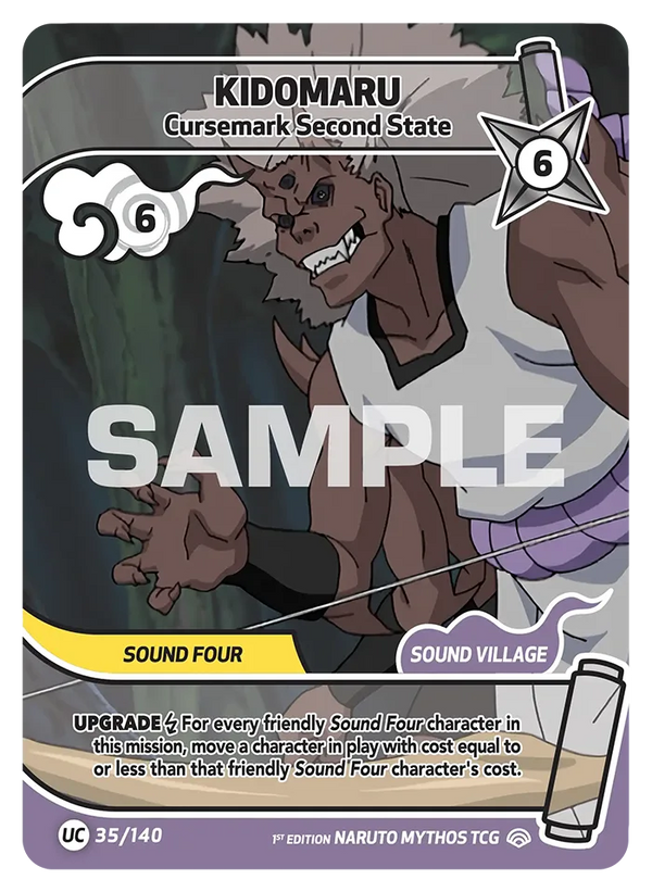 035/140 - Kidômaru - Sceau Maudit Niveau 2 — Carte Naruto Mythos Shinobi Shiren - Set 2 Éd.1 035/140