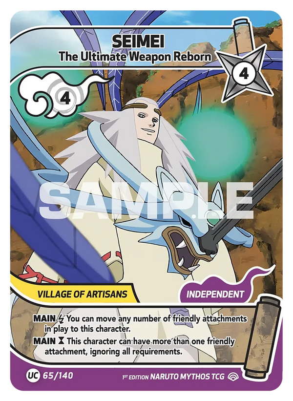 065/140 - Seimei - L'Arme Ultime Ressuscitée — Carte Naruto Mythos Shinobi Shiren - Set 2 Éd.1 065/140