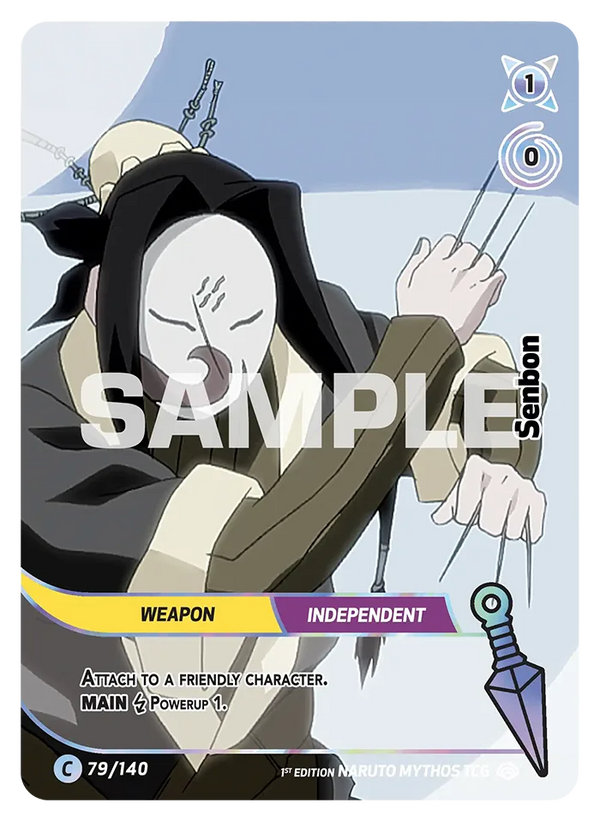 079/140 - Senbon — Carte Naruto Mythos Shinobi Shiren - Set 2 Éd.1 079/140