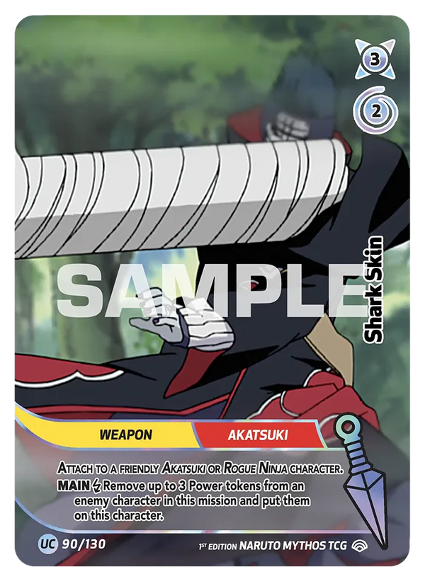 090/140 - Samehada — Carte Naruto Mythos Shinobi Shiren - Set 2 Éd.1 090/140