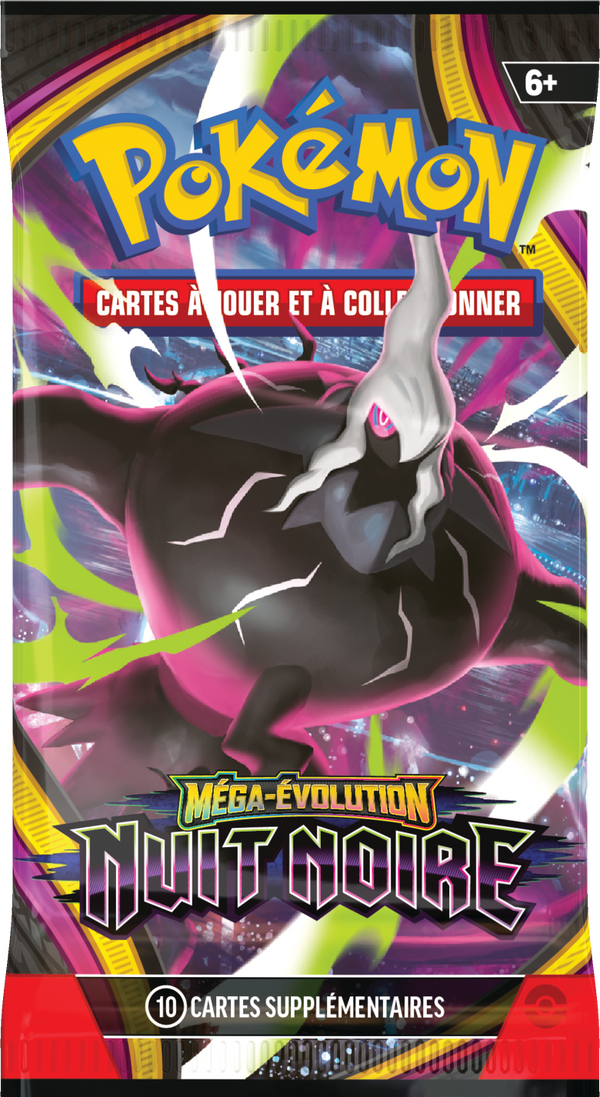 Booster Pokémon Nuit Noire illustration Méga-Darkrai, scellé français