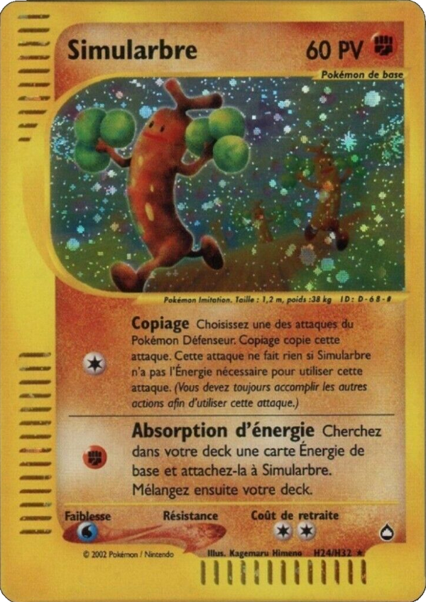 Simularbre H24 - Aquapolis - Carte Pokémon