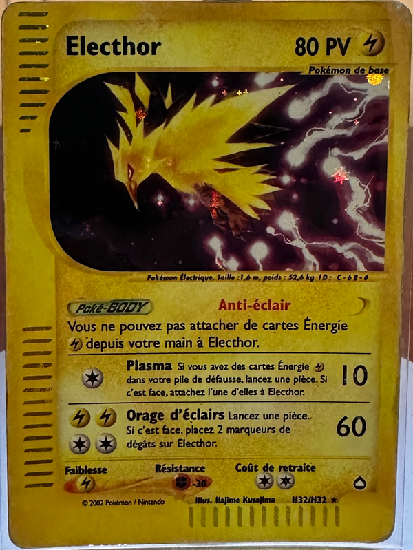 H32/147 - Electhor — Carte Pokémon Aquapolis H32/147