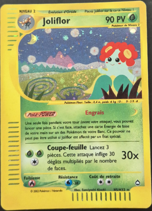 Joliflor H05 - Aquapolis - Carte Pokémon