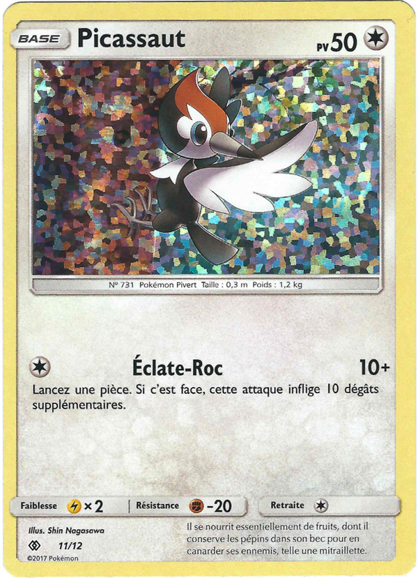 011/012 - Picassaut — Carte Pokémon Collection McDonald's 2017 11/12