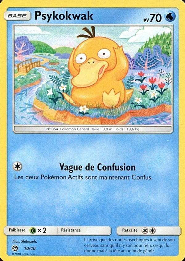 010/040 - Psykokwak — Carte Pokémon Collection McDonald's 2018 10/40