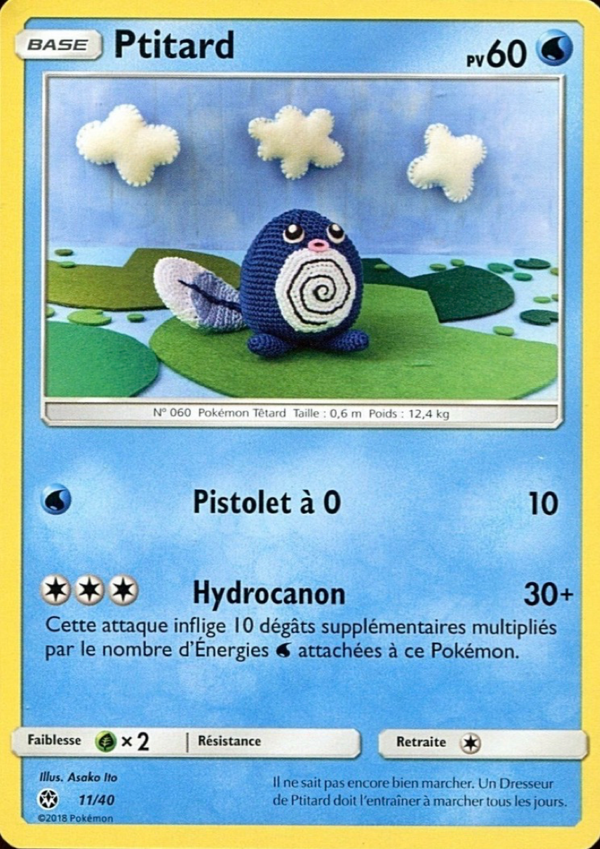 011/040 - Ptitard — Carte Pokémon Collection McDonald's 2018 11/40