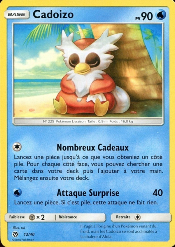 012/040 - Cadoizo — Carte Pokémon Collection McDonald's 2018 12/40