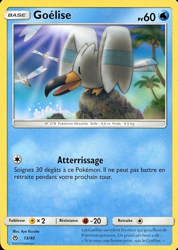 013/040 - Goélise — Carte Pokémon Collection McDonald's 2018 13/40