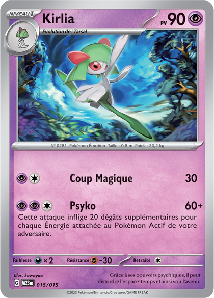 015/015 - Kirlia — Carte Pokémon Collection McDonald's 2023 15/15