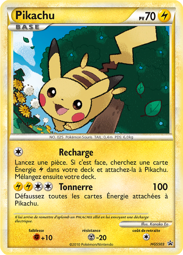 Pikachu HGSS03 - Promos HeartGold SoulSilver - Carte Pokémon