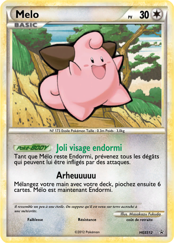 Melo HGSS12 - Promos HeartGold SoulSilver - Carte Pokémon