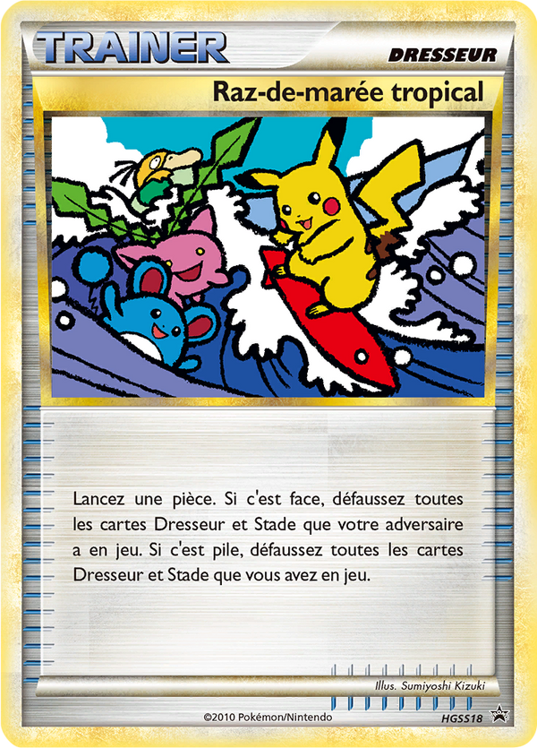 Raz-de-marée tropical HGSS18 - Promos HeartGold SoulSilver - Carte Pokémon