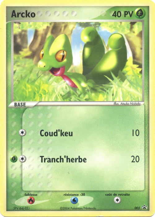 Arcko 3 - Promos Nintendo (e-Card) - Carte Pokémon