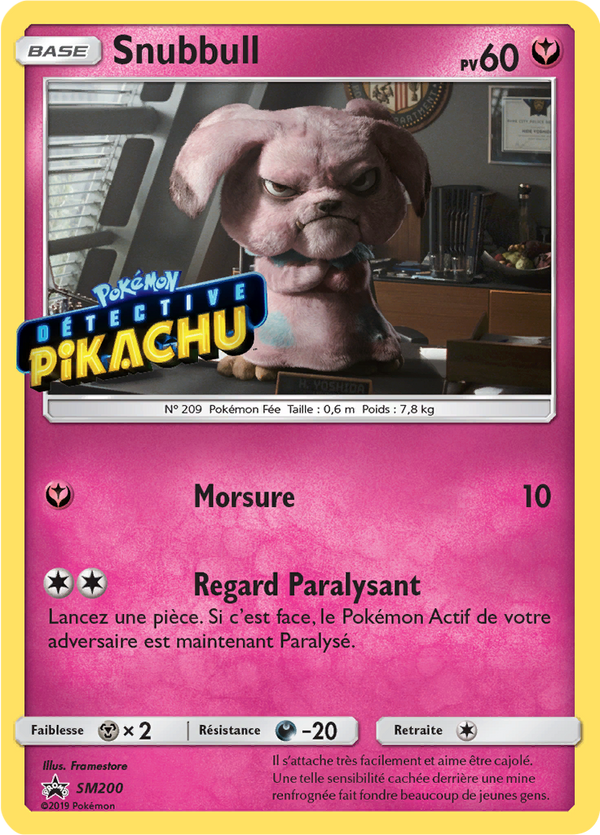Snubbull SM200 - Promos Soleil & Lune - Carte Pokémon