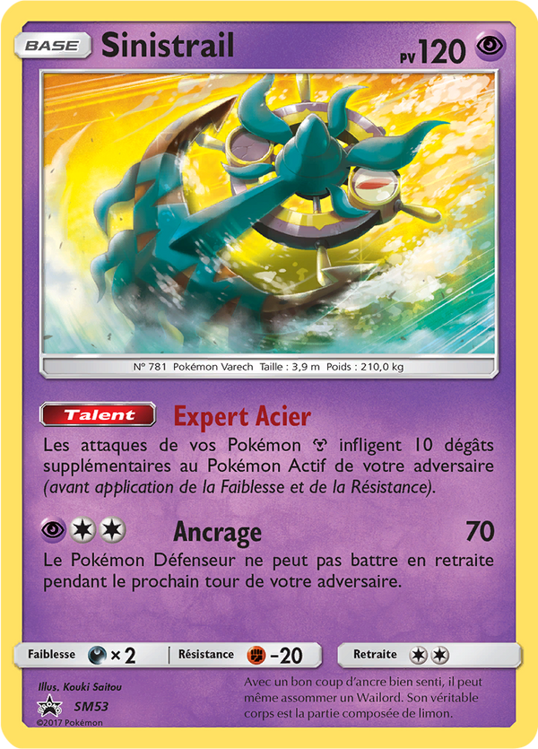 Sinistrail SM53 - Promos Soleil & Lune - Carte Pokémon