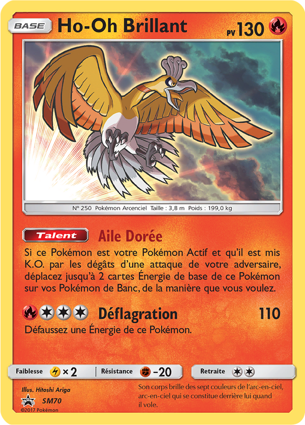 Ho-Oh Brillant SM70 - Promos Soleil & Lune - Carte Pokémon