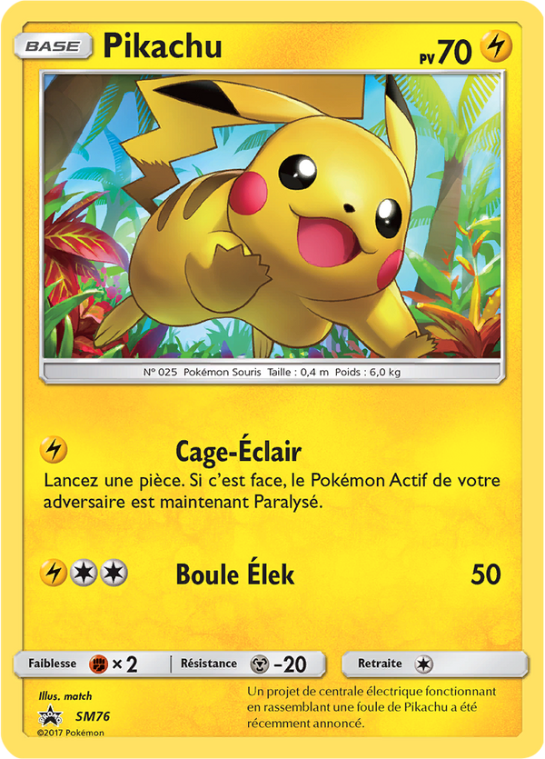 SM076 - Pikachu — Carte Pokémon Promo SM 076/248