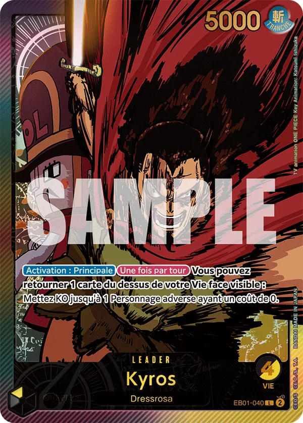 EB01-040 - Kyros — Carte One Piece Anime 25th Collection 040