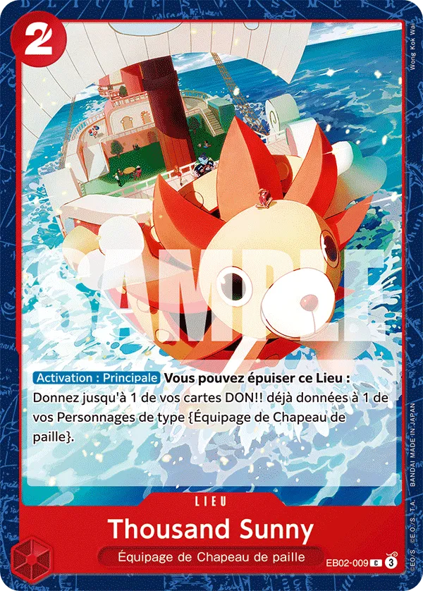 EB02-009 - Thousand Sunny — Carte One Piece Anime 25th Collection 009