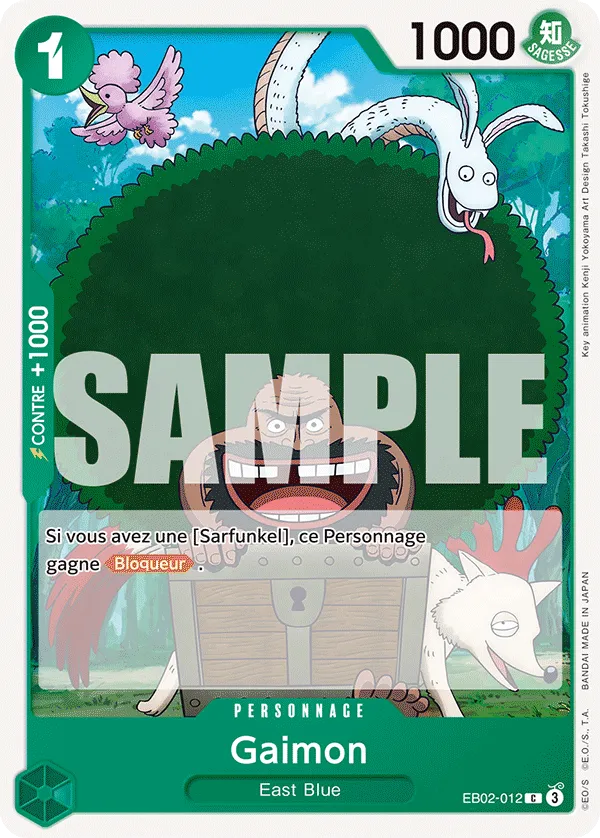 EB02-012 - Gaimon — Carte One Piece Anime 25th Collection 012