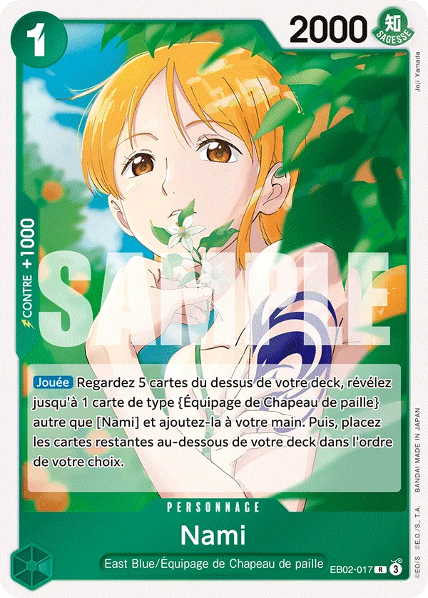 EB02-017 - Nami — Carte One Piece Anime 25th Collection 017