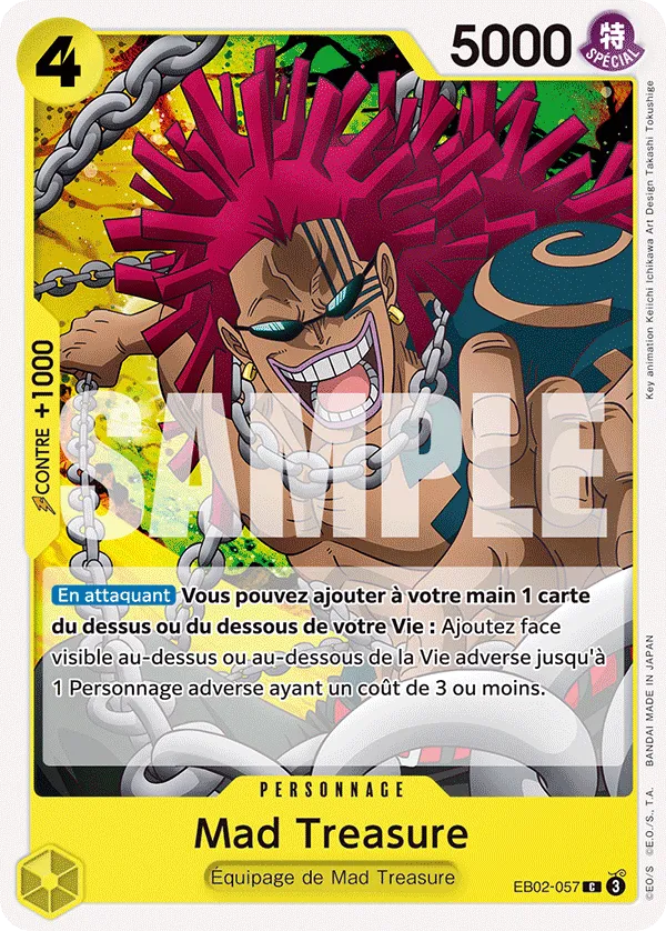 EB02-057 - Mad Treasure — Carte One Piece Anime 25th Collection 057
