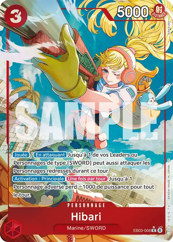 EB03-008 - Hibari V2 — Carte One Piece Heroines Edition 008