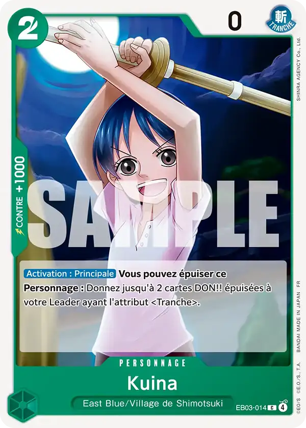 EB03-014 - Kuina — Carte One Piece Heroines Edition 014