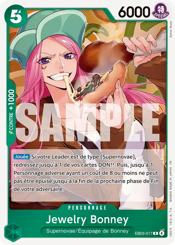 EB03-017 - Jewelry Bonney — Carte One Piece Heroines Edition 017