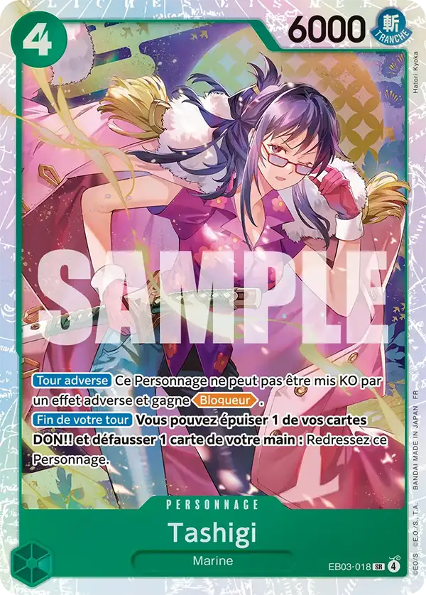 EB03-018 - Tashigi — Carte One Piece Heroines Edition 018