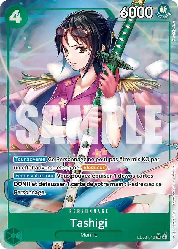 EB03-018 - Tashigi V2 — Carte One Piece Heroines Edition 018