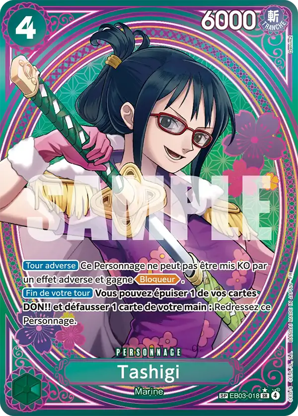 EB03-018 - Tashigi V3 — Carte One Piece Heroines Edition 018