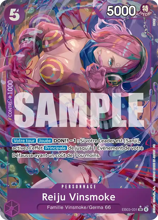 EB03-031 - Reiju Vinsmoke V2 — Carte One Piece Heroines Edition 031