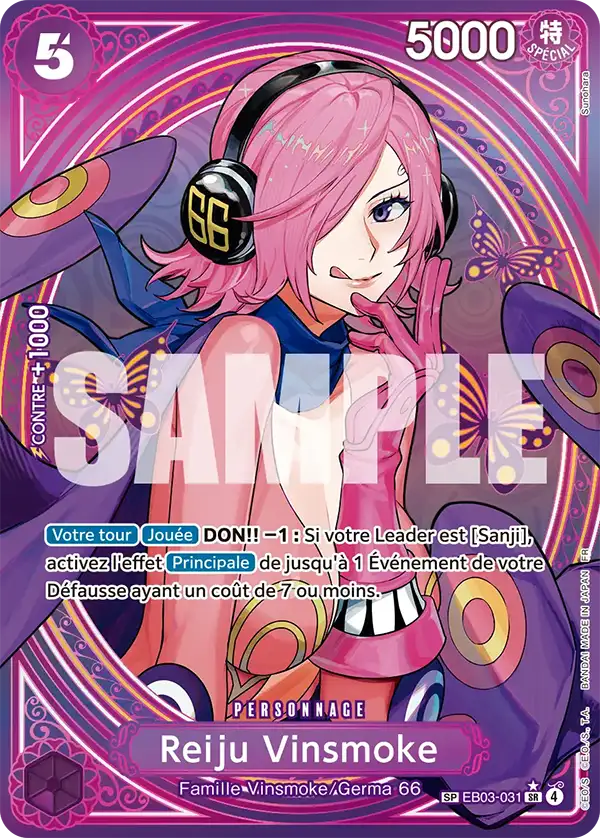 EB03-031 - Reiju Vinsmoke V3 — Carte One Piece Heroines Edition 031