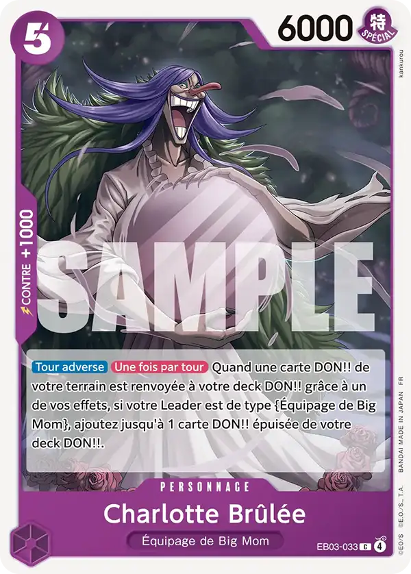 EB03-033 - Charlotte Brûlée — Carte One Piece Heroines Edition 033